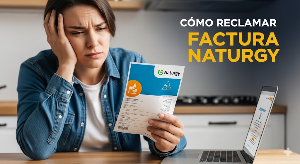 Guía paso a paso sobre cómo reclamar una factura de Naturgy (Gas Natural) elevada o incorrecta.