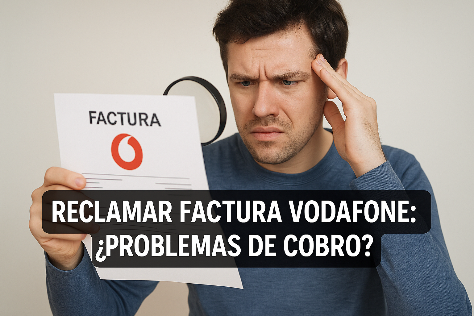 Guía completa sobre cómo reclamar una factura de Vodafone con un importe incorrecto o elevado.